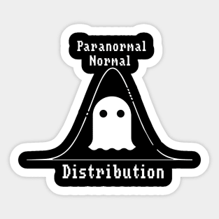 Normal Paranormal Distribution Sticker